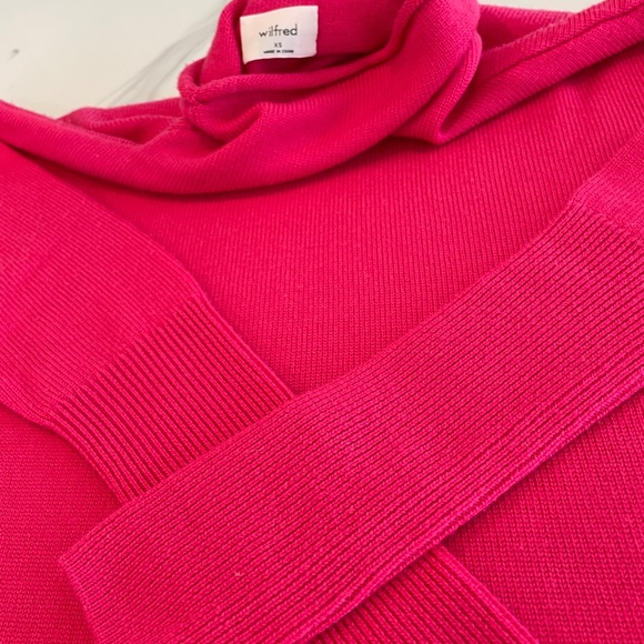 Aritzia Wilfred Cyprie Sweater XS - Pink Magenta - Picture 5 of 7